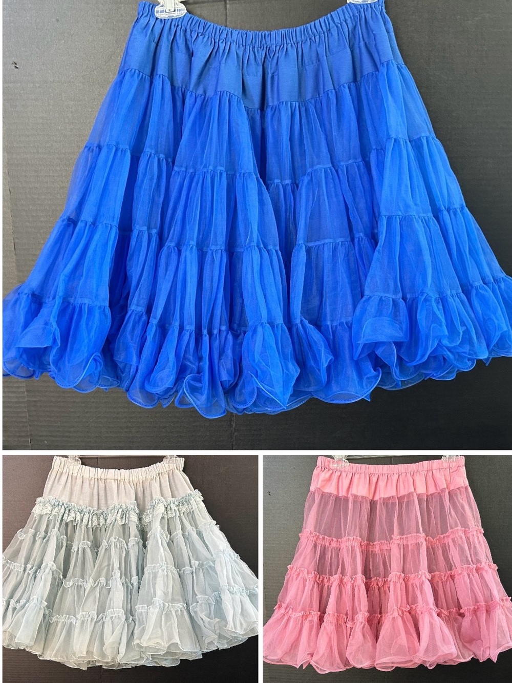 Three Vintage Woman's Square Dancing Skirts